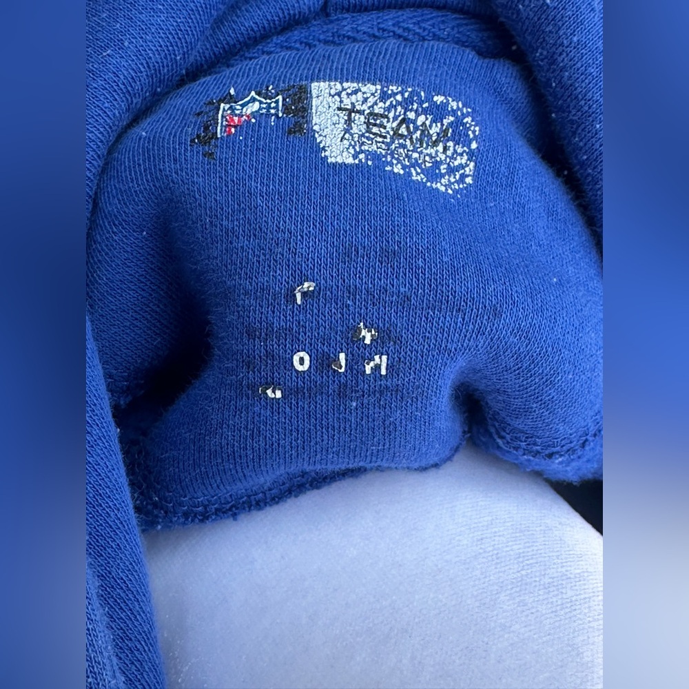 Vintage Men’s NFL Buffalo Bills Team Navy Blue Hoodie Pull Over size XL - Picture 5 of 5